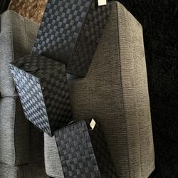 WEAVED STACKABLE BASKETS 