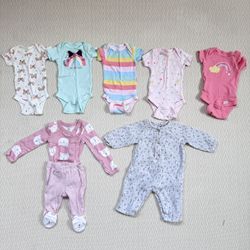 Newborn Baby Girl Clothing Bundle | Bodysuits, Sets & Romper