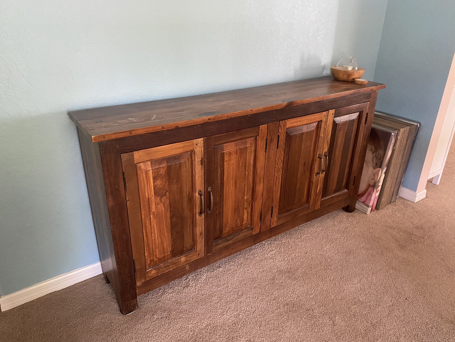 !POTTERY BARN! Heirloom Quality Bowry Collection Pottery Barn SIDEBOARD/BUFFET Cabinet  - Full hardwood Construction, NO particleboard or Laminate! 