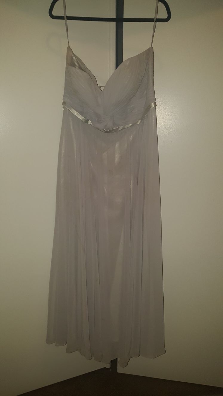Silver/light grey long dress