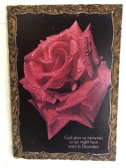Decoupage Rose Print