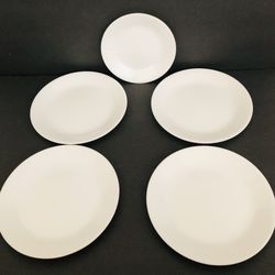Corelle by Corning Winter Frost White 5 Salad Plates & 1 Bread & Butter Plate