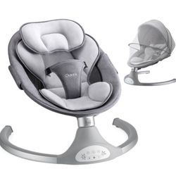 Electric Infant- Baby Rocker-Swing, Bluetooth, Remote (Gray) LAREX