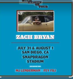 Zach Bryan on 8/1