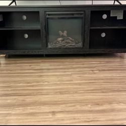 80” Tv Stand With Fireplace Heater