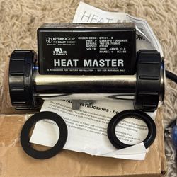 Jetted Bathtub Heater Hydro-Quip Heat Master "In-Line Pressure", 1.5KW, 120volts