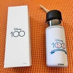 Disney Glass Water Bottle+ Sleeve