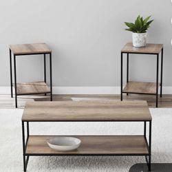3 Piece Coffee Table Set 