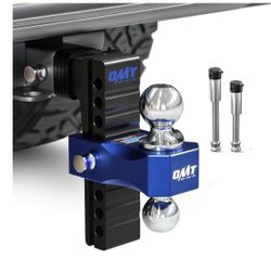 Orion Motor Tech Adjustable Trailer Hitch, 8 in Drop & Rise Hitch Fits 2 in Receiver, 12500 LBS GTW