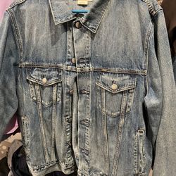 Polo Ralph Lauren Denim Flag Jacket Mens Large 