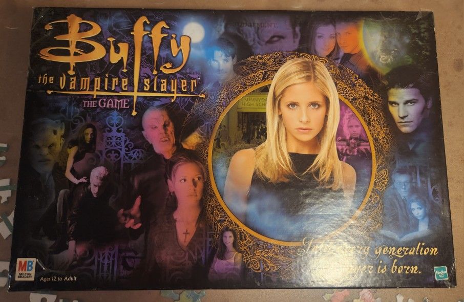 COMPLETE with DIRECTIONS .. Buffy The VAMPIRE SLAYER BOARD GAME (from 2000)