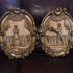 Vintage Victorian Style Couple Wall Decor