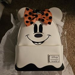 Disney Ghost Minnie Mouse Loungefly Backpack