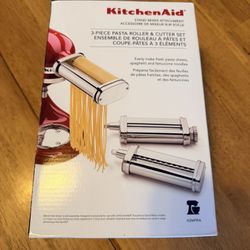 Kitchenaid Stand Mixer Attachment 3-Piece Pasta Roller And Cutter Set