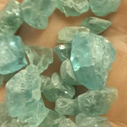 58 Carat Lot Apatite Rough Uncut Stones Nice Color Grade