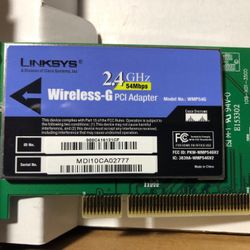 WMP54G Linksys Wireless-G PCI 54Mbps Wireless Adapter