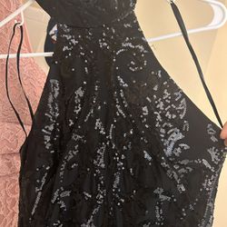 Prom Black Dress M 4-6