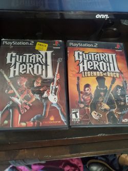 Guitar Hero II & III PS2 Game Bundle