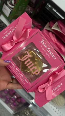 Juicy Couture Enamel Metal Heart Ornament