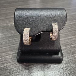 Diamond Huggies Yellow Gold 