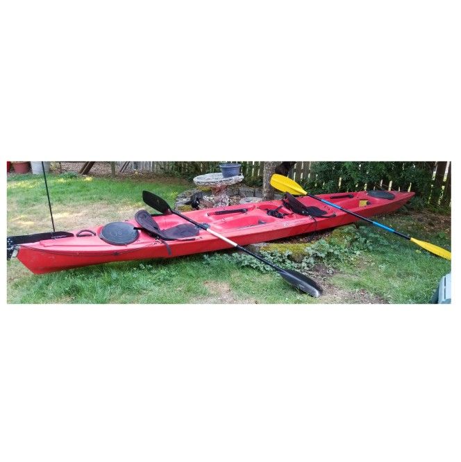 Kayak - Perception Mandalay 17' Tandem Sit On Top Kayak With Rudder
