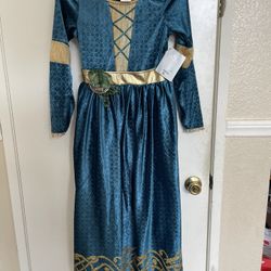 Disney Princess Merida Brave Costume Dress Youth Size 11/12 Large NWT