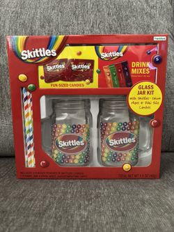 Skittles Mason Jar Set