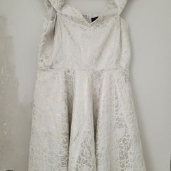 Off White Skater Dress