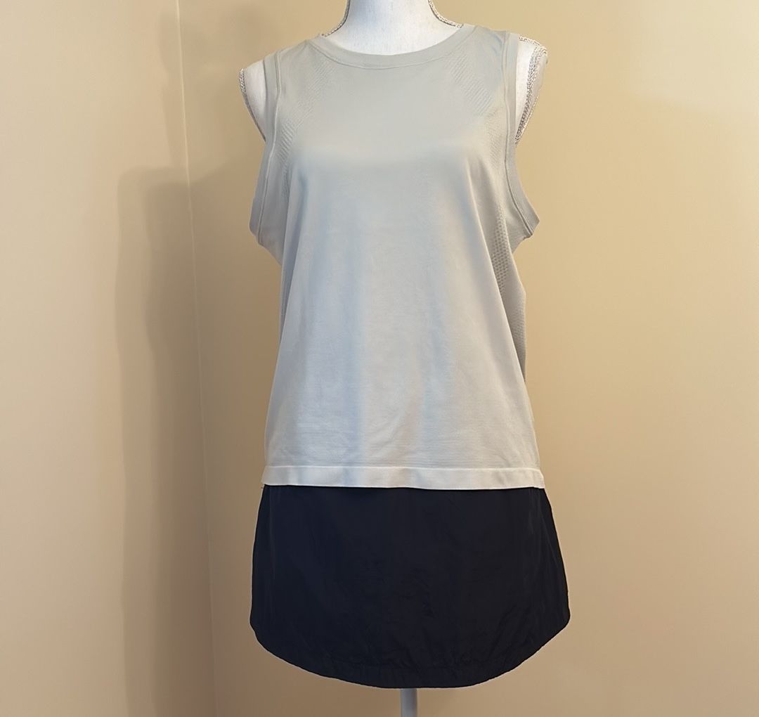 SPYDER Women's Skorts and Top Set; in Black & Oatmeal Colors; Size XL