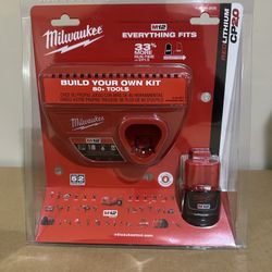 New Milwaukee M12 battery 2.0 ah and charger starter kit