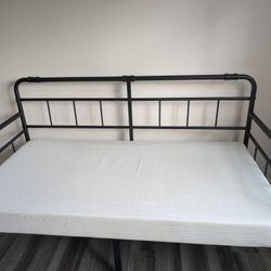 Twin Bedframe And Mattress
