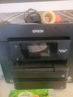 New Epson work force pro wf4833 scanner printer fax brand new never used