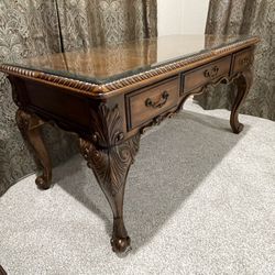 Hand Carved USA Made Hooker Brand Desk