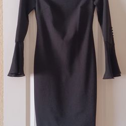 Calvin Klein Black Sheath Dress 2 Petite