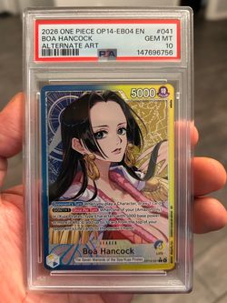 2026 One Piece OP14-041 EB03 Boa Hancock Leader Alternate Art PSA 10 GEM MINT