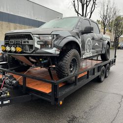 Flatbed Trailer Toy Hauler 