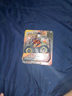 Locomotive toy signed by Justin Murphy