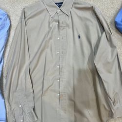 Ralph Lauren Blake 100% cotton shirt size large