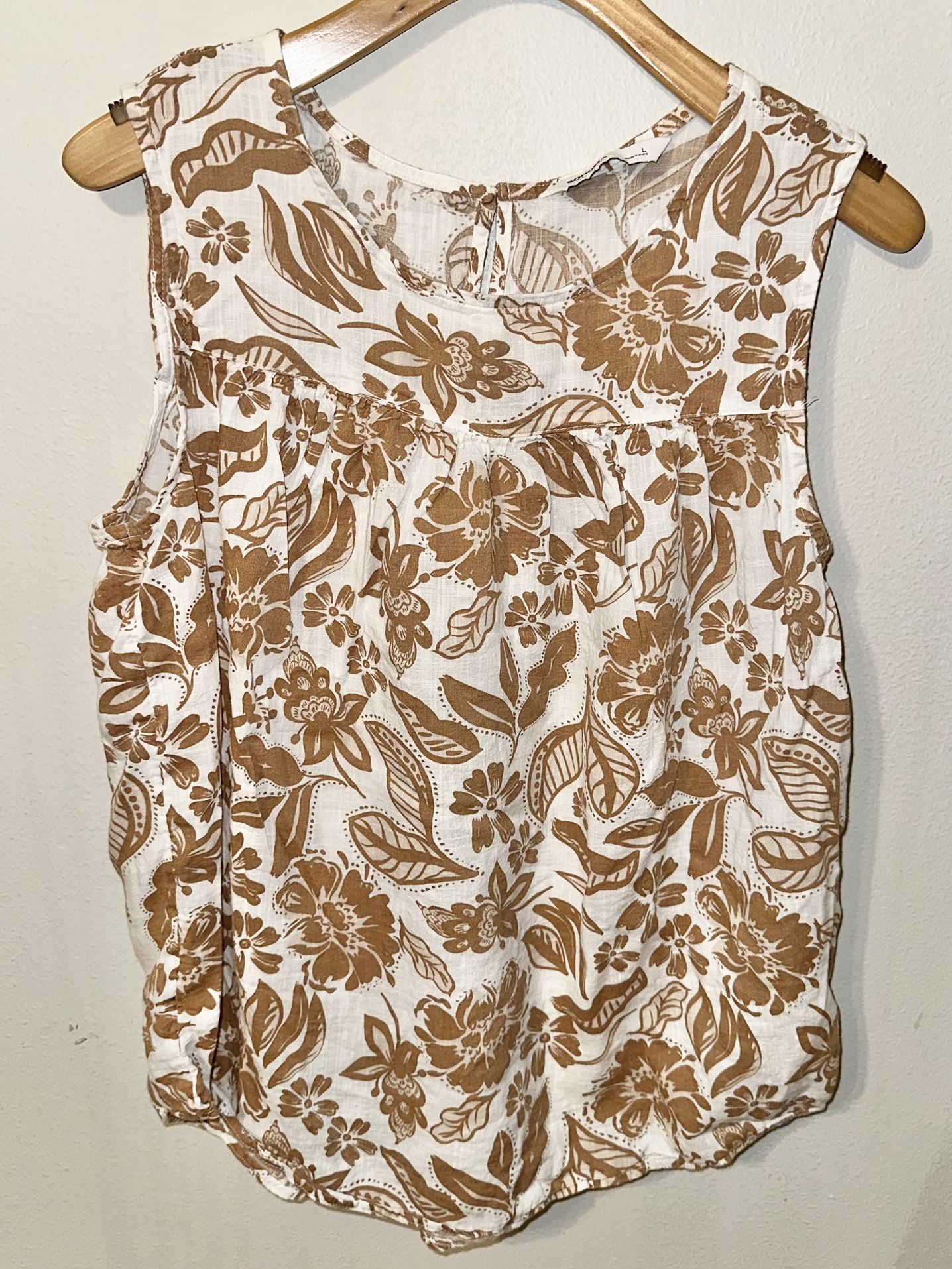 Brown Floral Shirt