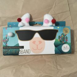 Llama Ears Spa Headband for Makeup and Skincare