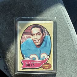 Tops OJ Simpson Bills Card 