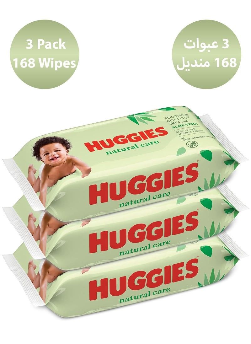Huggies Natural Care Wipes Pack Of 3