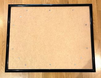 23x29 Poster Picture Frame, Acrylic, Black-Frame & Back Only- No Glass Preowned