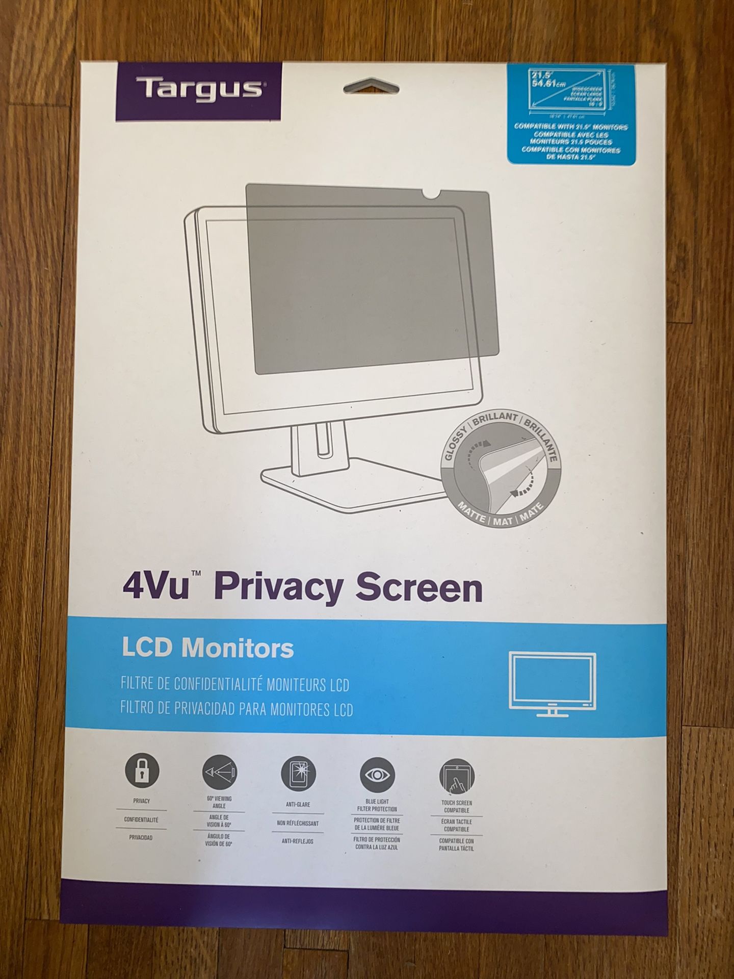 21.5” Computer Screen Protector W/privacy Tint