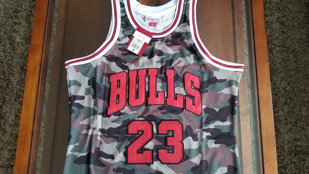 Michael Jordan Camo Chicago Bulls Jersey