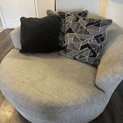 Swivel Chair + Sofa + Ottoman Set