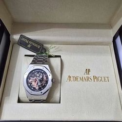 AP Style Skeleton Watch – Stainless Steel (Full Set) 🔥