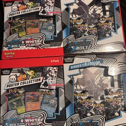 Pokémon Scarlet & Violet Black Bolt & White Flare Poster Collection Binder (4)