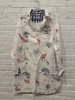 Nicobar Safari Print Shirt Dress - Size M