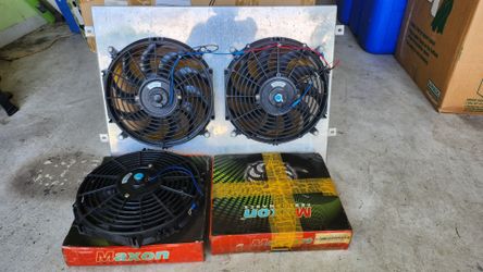 12 volt electric fans and fan shroud